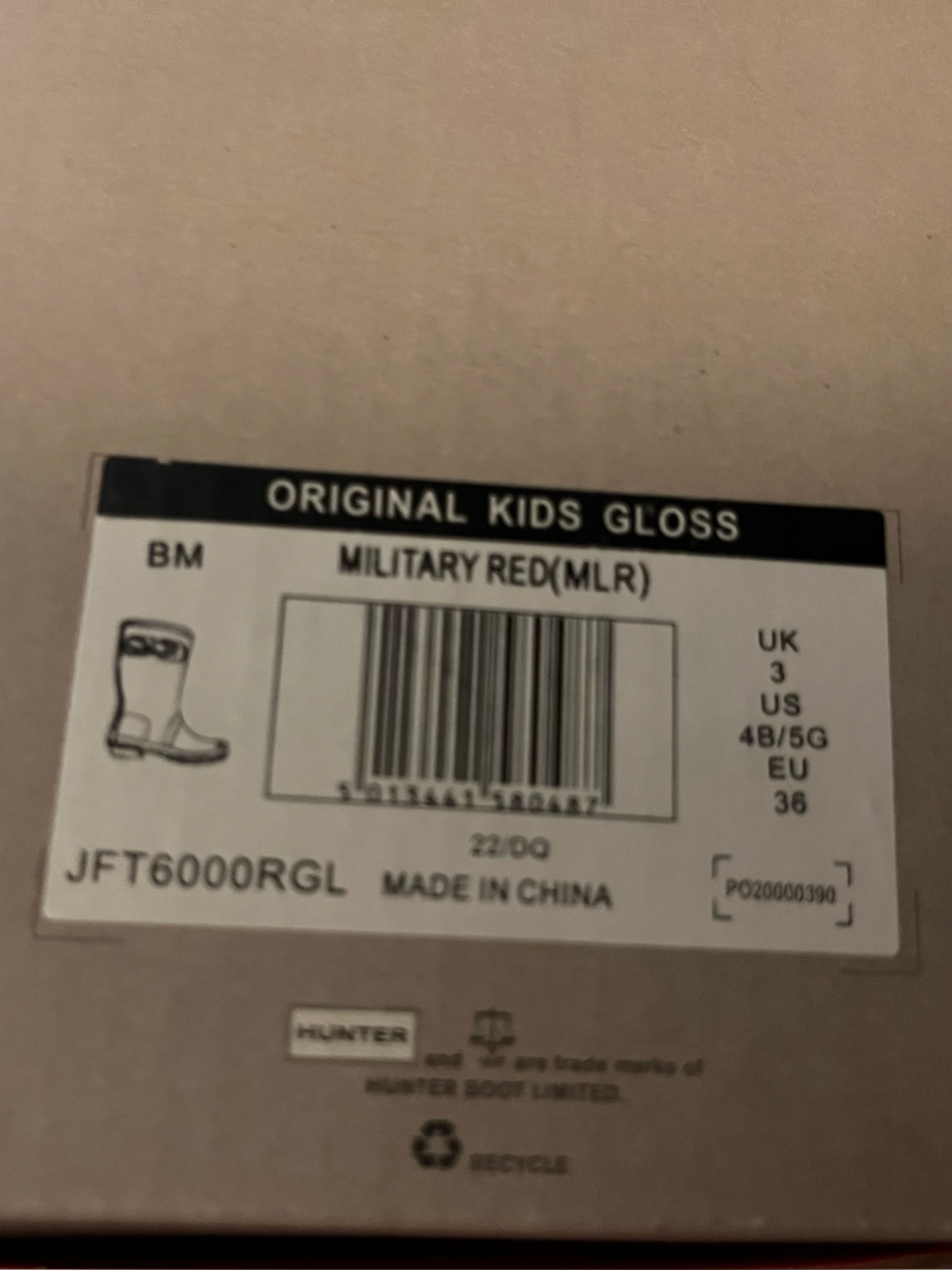 Hunter Gloss Red Knee-High Rain Boots Big Kids — image 8 of 8